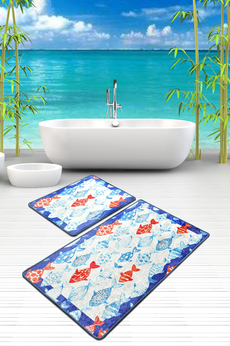 Set Covorase de baie (2 Bucati) Asi Home Finny Frame