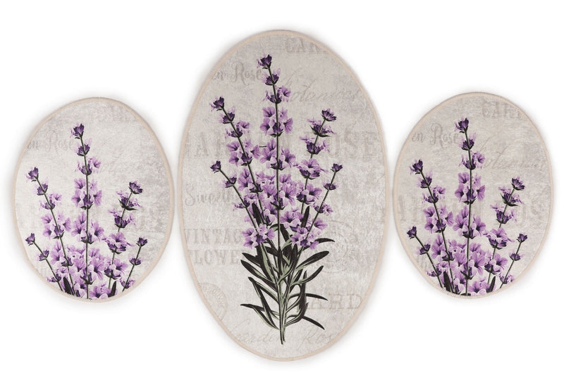 Set Covorase de baie (3 Bucati) Asi Home Lavanda