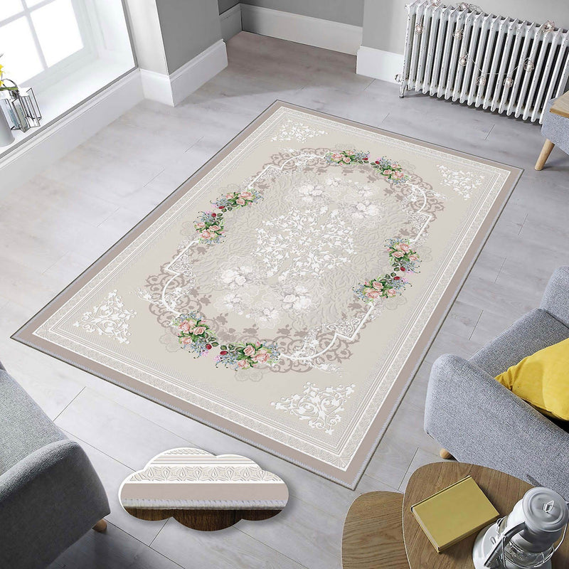 Covor Asi Home Rose Garden, 180 x 280cm, Poliester, Multicolor