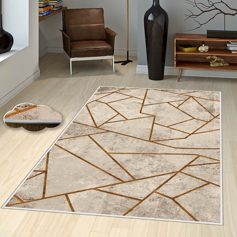 Covor Asi Home Ella Cream, 160 x 230cm, Poliester, Multicolor