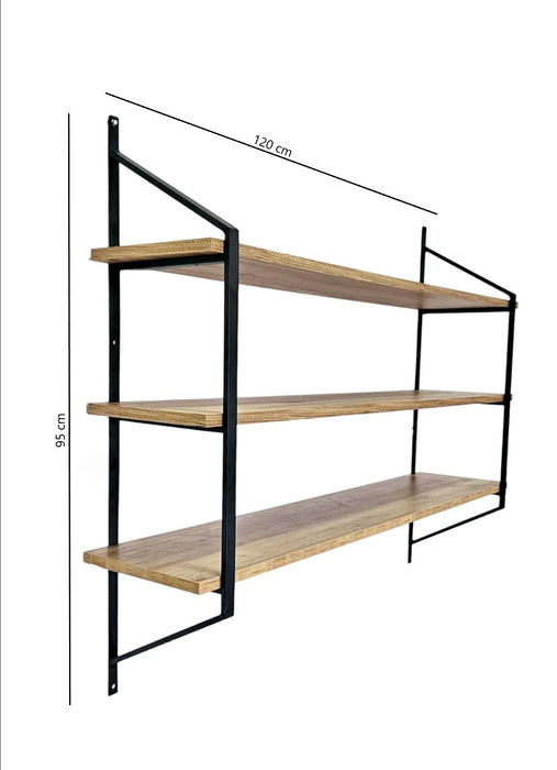 Polita Asi Home Raffy, 120 cm x 95 cm x 28 cm, Negru,
Pin