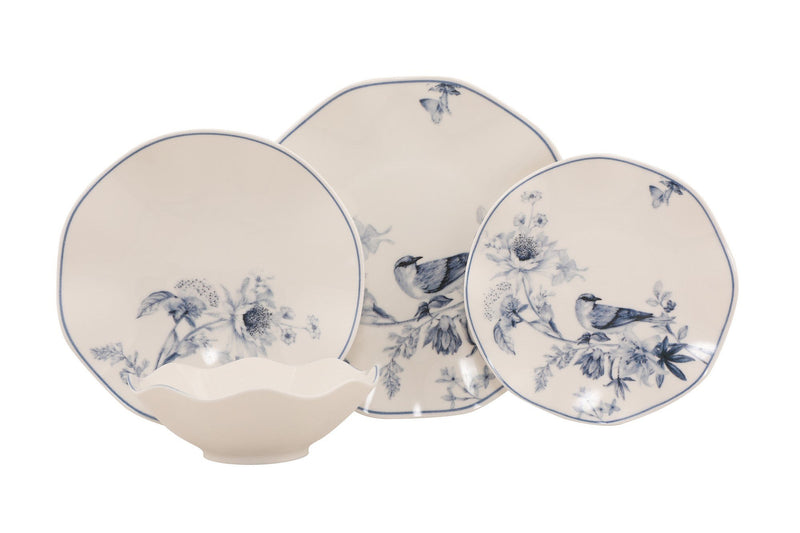 Set Vesela 24 Piese, Asi Home Pasarino Blue, Portelan, Multicolor