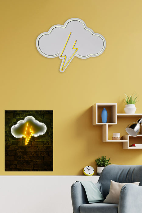 Decoratiune LED Asi Home Thunder Storm, 45 x 35 x 2 cm