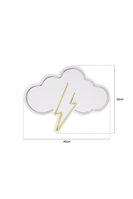 Decoratiune LED Asi Home Thunder Storm, 45 x 35 x 2 cm