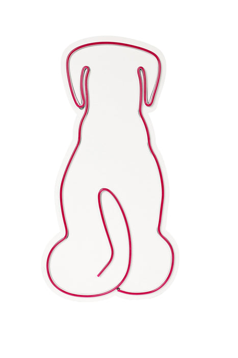 Decoratiune LED Asi Home Doggy - Red, 23 x 40 x 2 cm