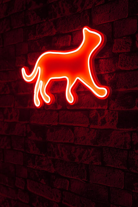 Decoratiune LED Asi Home Kitty the Cat - Red, 45 x 26 x 2 cm