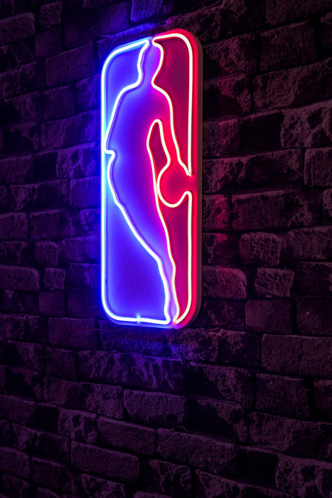 Decoratiune LED Asi Home The Logo Jerry West, 23 x 50 x 2 cm