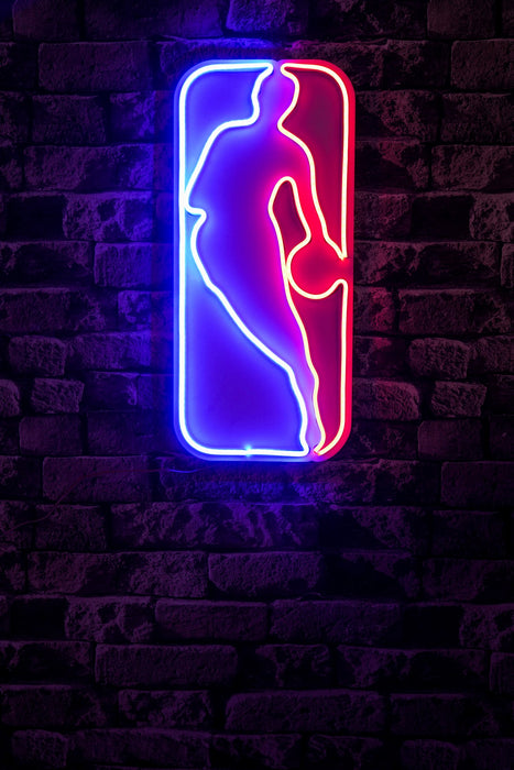 Decoratiune LED Asi Home The Logo Jerry West, 23 x 50 x 2 cm