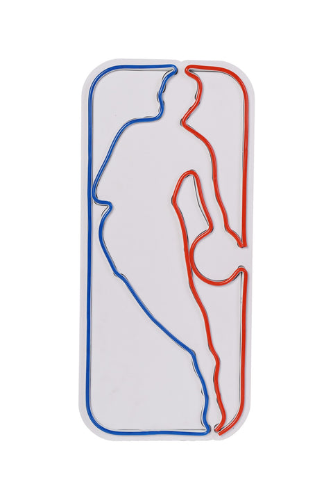 Decoratiune LED Asi Home The Logo Jerry West, 23 x 50 x 2 cm