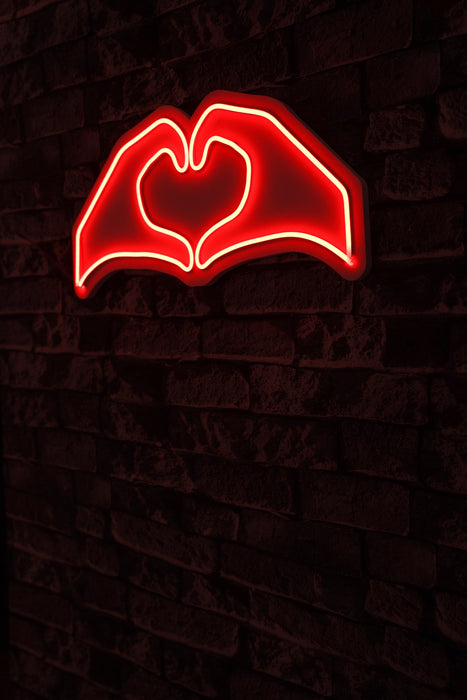 Decoratiune LED Asi Home Sweetheart - Red, 50 x 25 x 2 cm