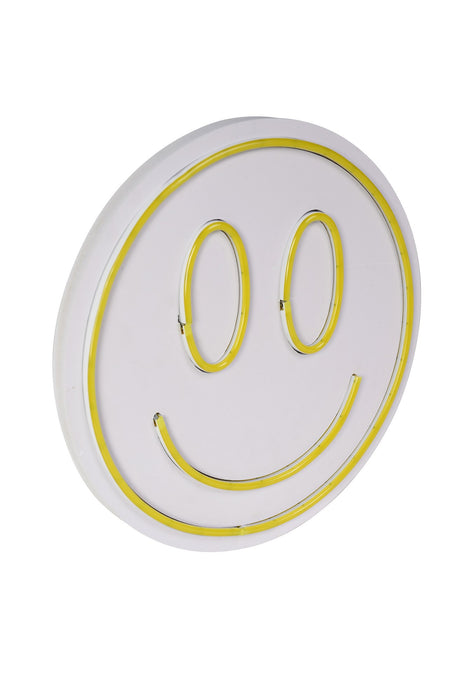 Decoratiune LED Asi Home Smiley - Yellow, 27cm