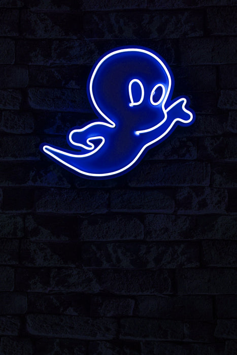 Decoratiune LED Asi Home Casper The Friendly Ghost - Albastru, 37 X 28 X 3 cm