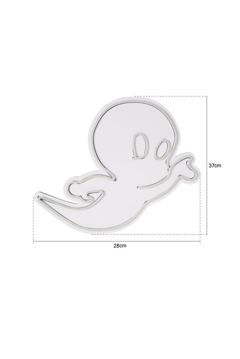 Decoratiune LED Asi Home Casper The Friendly Ghost - Albastru, 37 X 28 X 3 cm