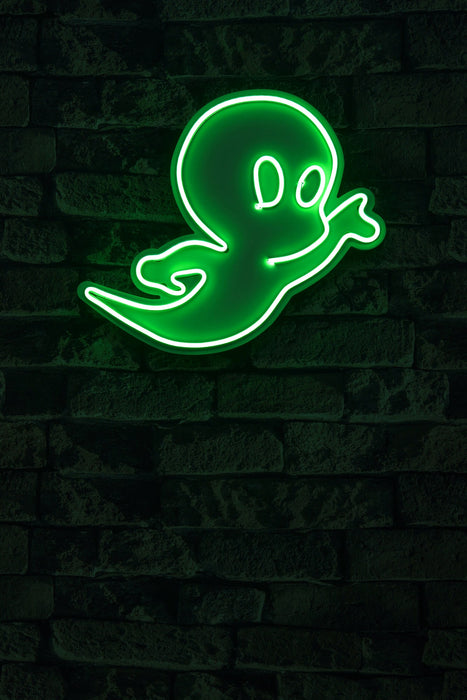 Decoratiune LED Asi Home Casper The Friendly Ghost - Verde, 37 X 28 X 3 cm