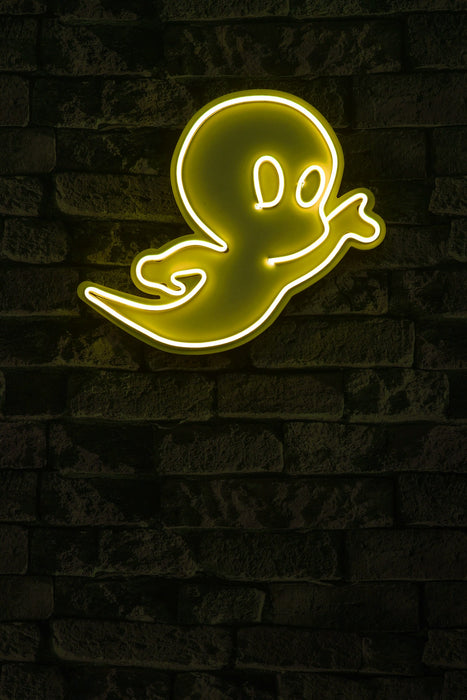 Decoratiune LED Asi Home Casper The Friendly Ghost - Galben, 37 X 28 X 3 cm