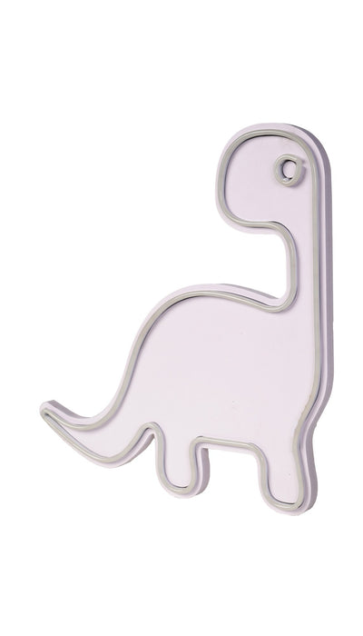 Decoratiune LED Asi Home Dino the Dinosaur - Alb, 40 x 40 x 3 cm