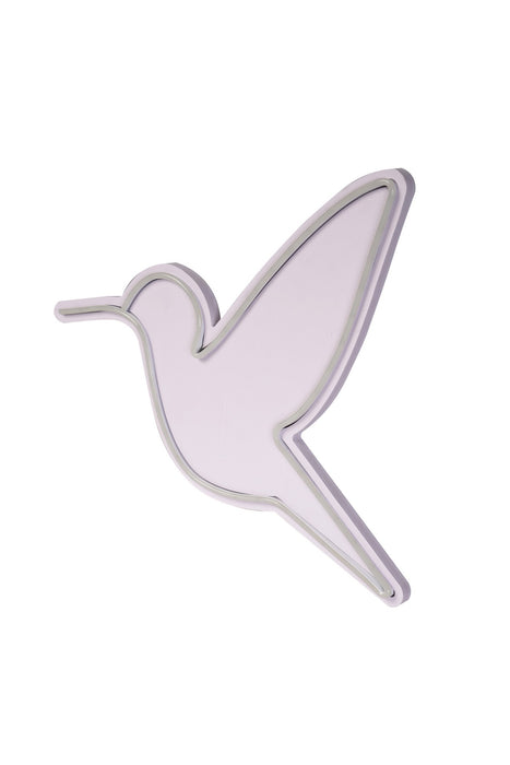 Decoratiune LED Asi Home Little Bird - Alb, 40 x 36 x 3 cm