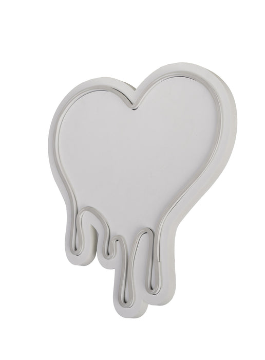 Decoratiune LED Asi Home Melting Heart - Alb, 32 x 35 x 3 cm