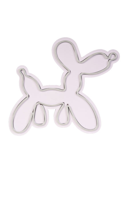 Decoratiune LED Asi Home Balloon Dog - Alb, 40 x 35 x 3 cm