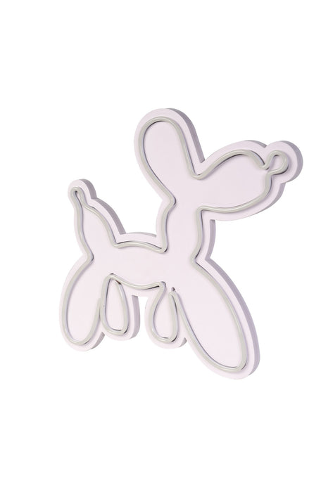 Decoratiune LED Asi Home Balloon Dog - Alb, 40 x 35 x 3 cm