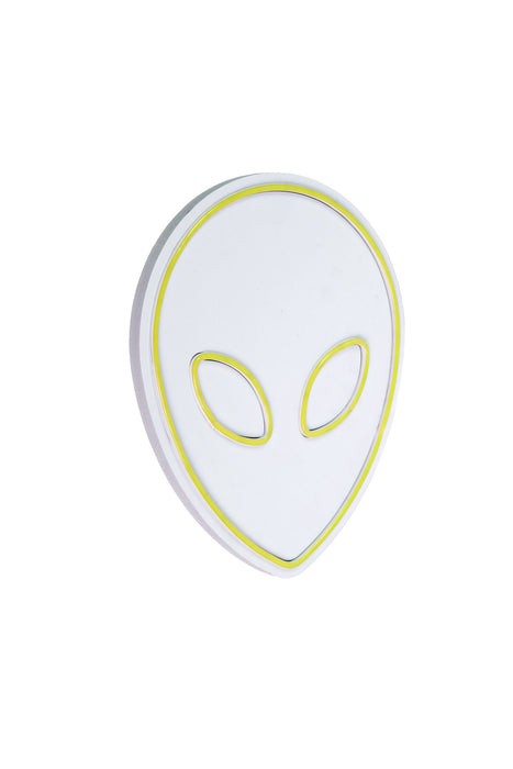 Decoratiune LED Asi Home Alien - Galben, 25 x 30 x 3 cm