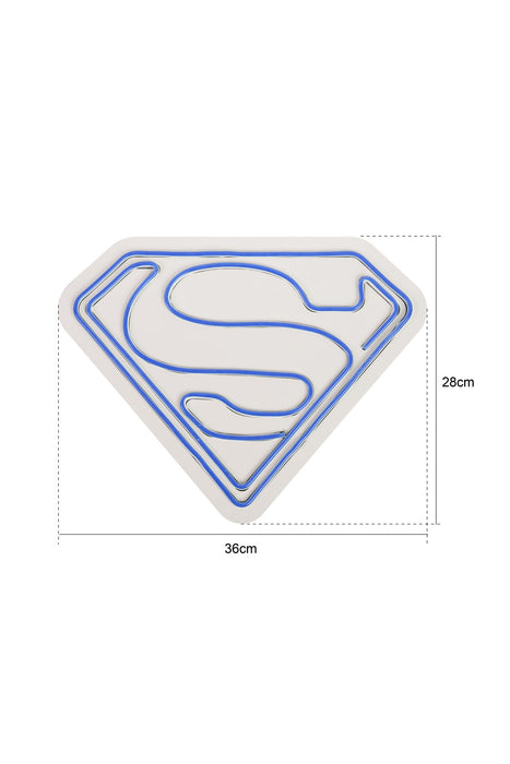 Decoratiune LED Asi Home Superman - Rosu, 36 x 28 x 3cm