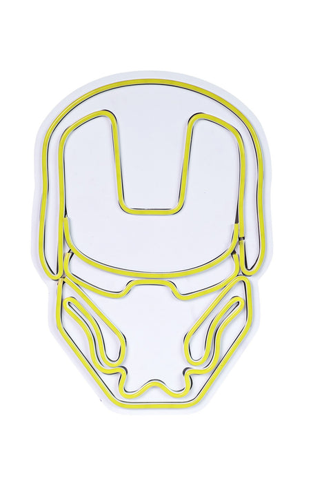 Decoratiune LED Asi Home Iron Man - Galben, 24 x 35 x 3 cm