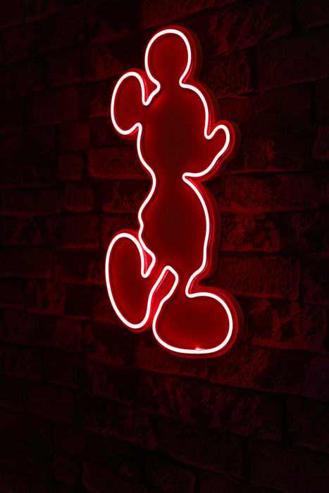 Decoratiune LED Asi Home Mickey Mouse - Rosu, 27 x 49 x 3 cm