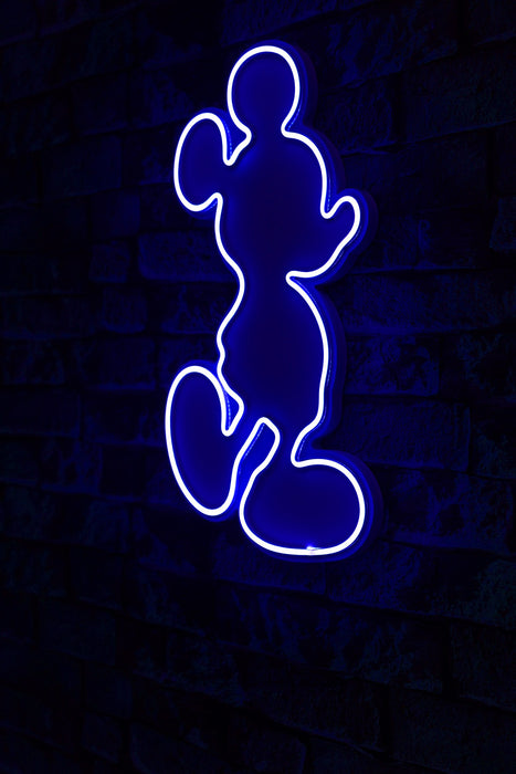 Decoratiune LED Asi Home Mickey Mouse - Albastru, 27 x 49 x 3 cm