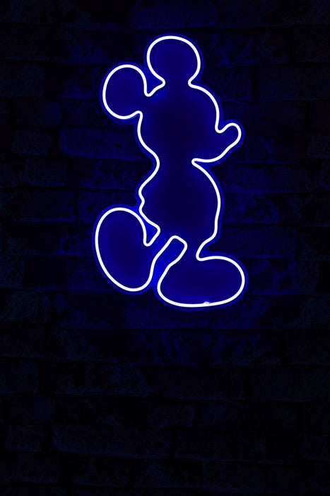 Decoratiune LED Asi Home Mickey Mouse - Albastru, 27 x 49 x 3 cm