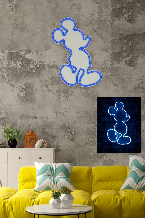 Decoratiune LED Asi Home Mickey Mouse - Albastru, 27 x 49 x 3 cm