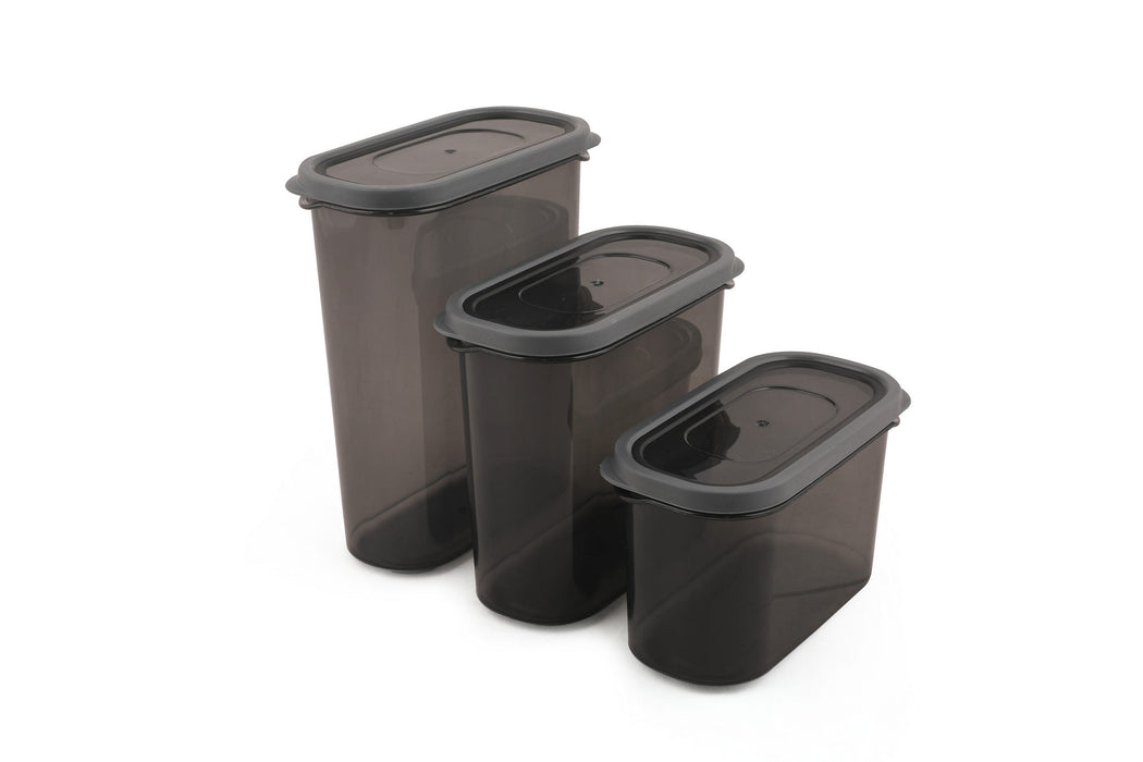 Set de Cutii pentru Depozitoare 18 Piese, Gri, AKY - Maxi