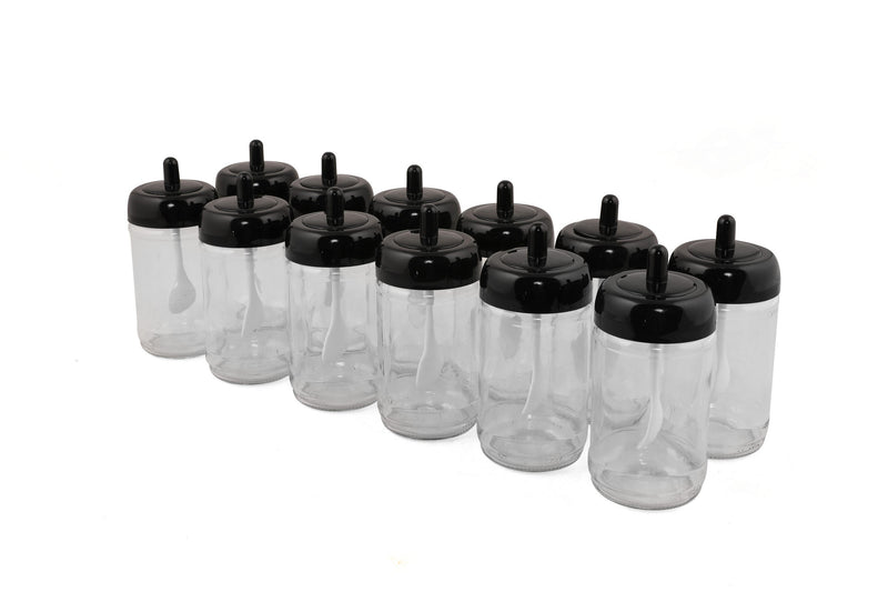 Set Sticlute de Condimente 12 Piese, Negru, 12 - li - aydo - baharatlik