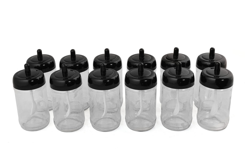 Set Sticlute de Condimente 12 Piese, Negru, 12 - li - aydo - baharatlik