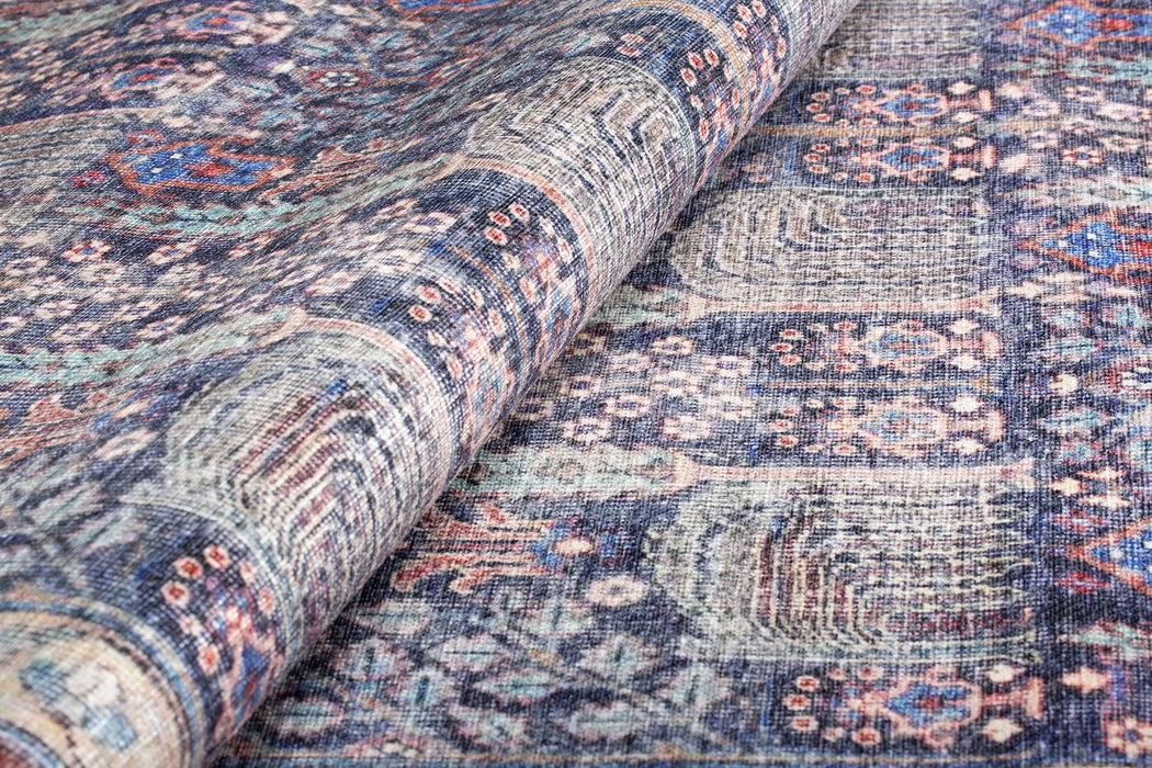 Covor Asi Home Blues Chenille, 140 x 190cm, Poliester, Multicolor