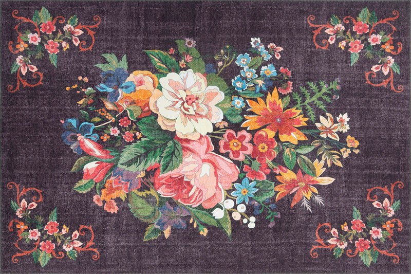 Covor Bucatarie Asi Home Flora, 75 x 150cm, Poliester, Multicolor