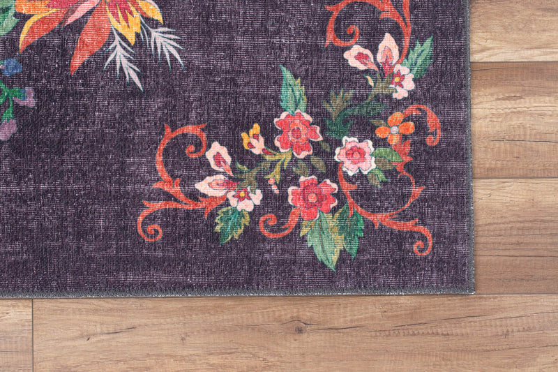 Covor Bucatarie Asi Home Flora, 75 x 150cm, Poliester, Multicolor
