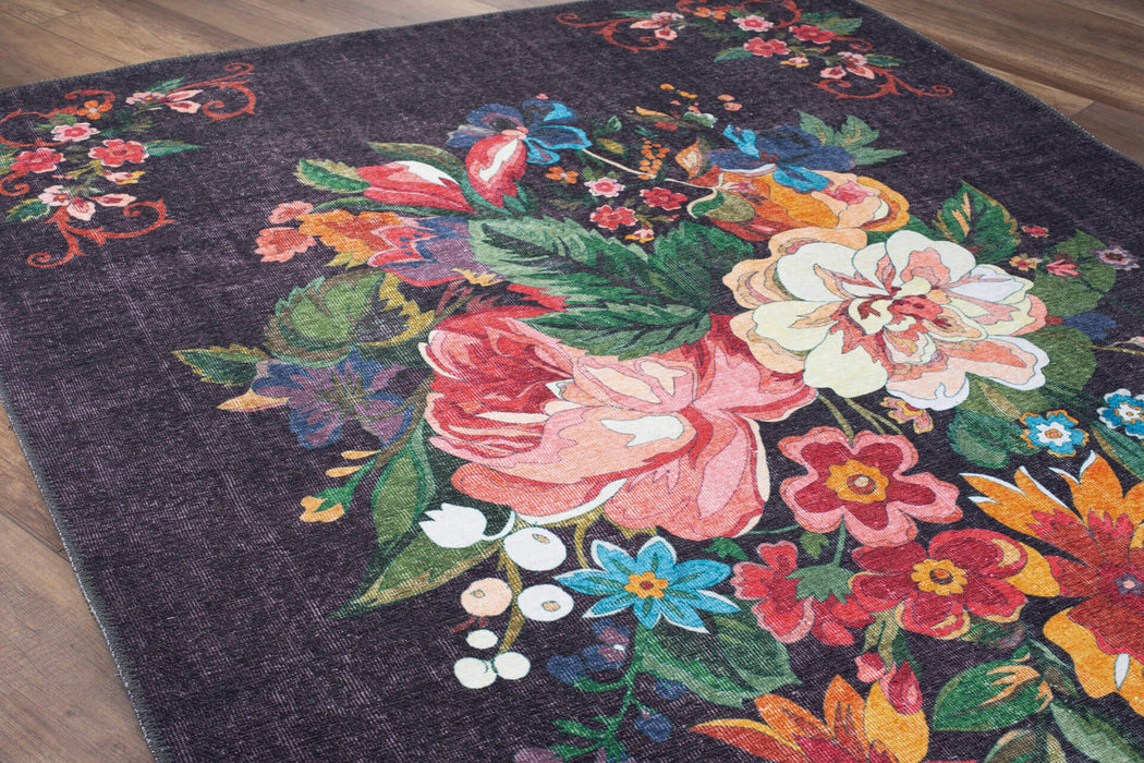 Covor Bucatarie Asi Home Flora, 75 x 150cm, Poliester, Multicolor