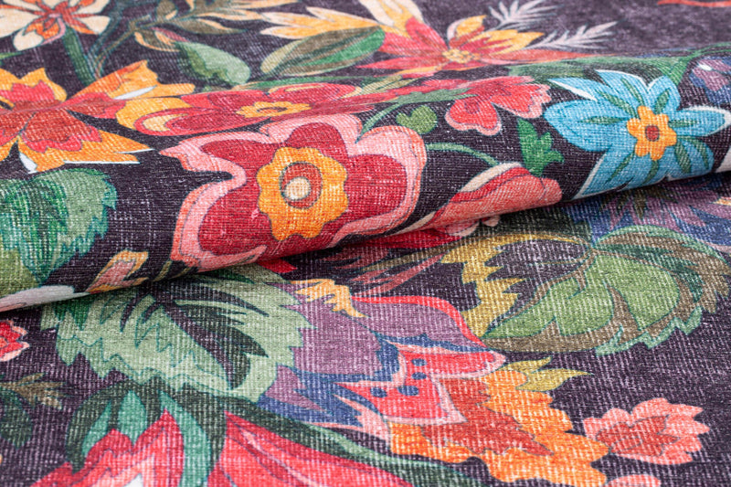 Covor Bucatarie Asi Home Flora, 75 x 150cm, Poliester, Multicolor
