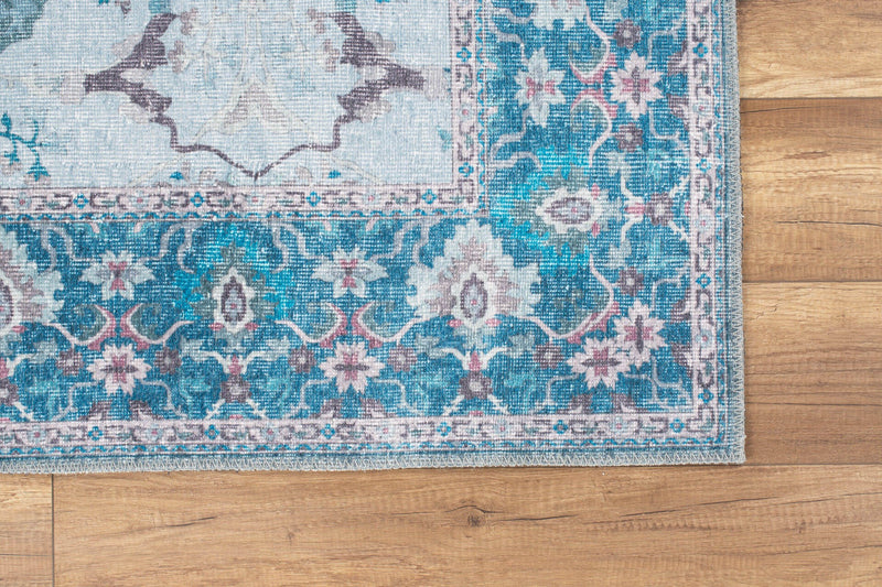 Covor Asi Home Dorian Chenille - Blue, 140 x 190cm, Poliester, Multicolor