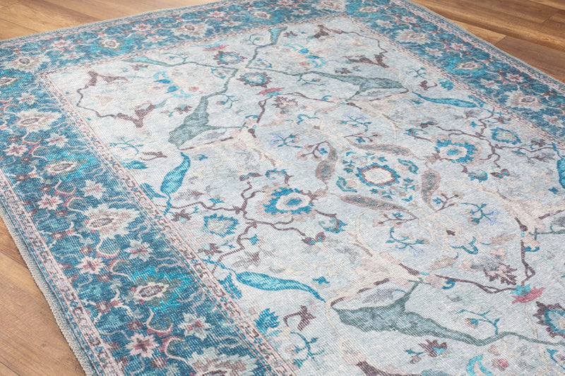 Covor Asi Home Dorian Chenille - Blue, 140 x 190cm, Poliester, Multicolor