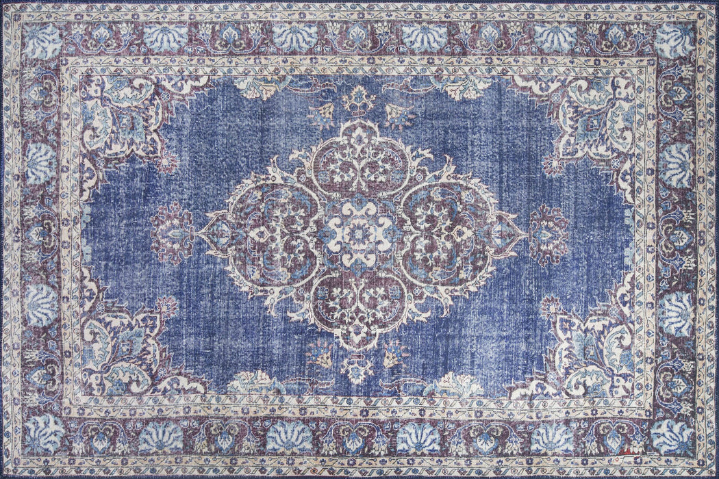 Covor Asi Home Blues Chenille - Dark Blue 4, 140 x 190cm, Poliester, Multicolor