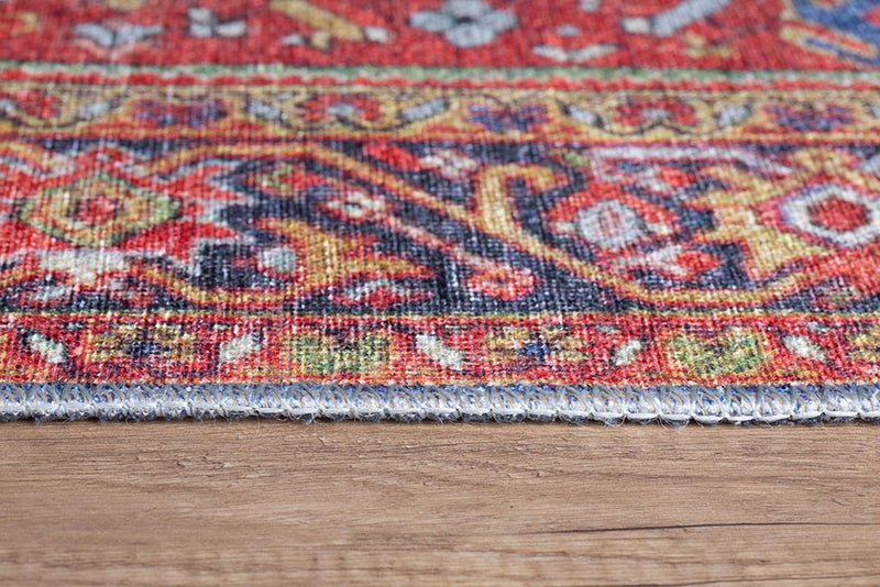 Covor Asi Home Soul Chenille - Red, 140 x 190cm, Poliester, Multicolor