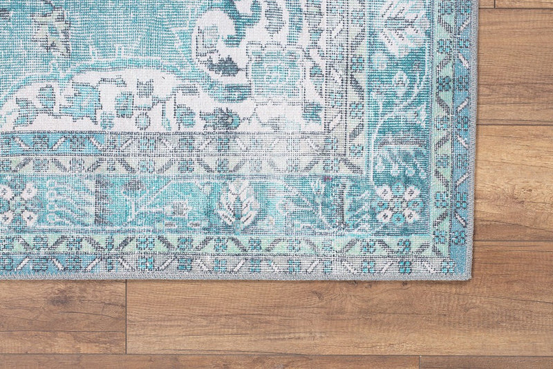 Covor Asi Home Blues Chenille - Green, 150 x 230cm, Poliester, Multicolor