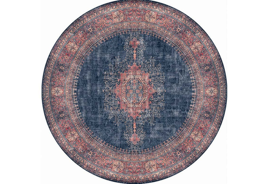 Covor Asi Home Blues Chenille - Dark Blue, 150cm, Poliester, Multicolor