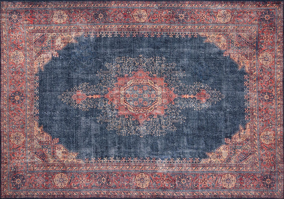 Covor Asi Home Blues Chenille - Dark Blue, 150 x 230cm, Poliester, Multicolor