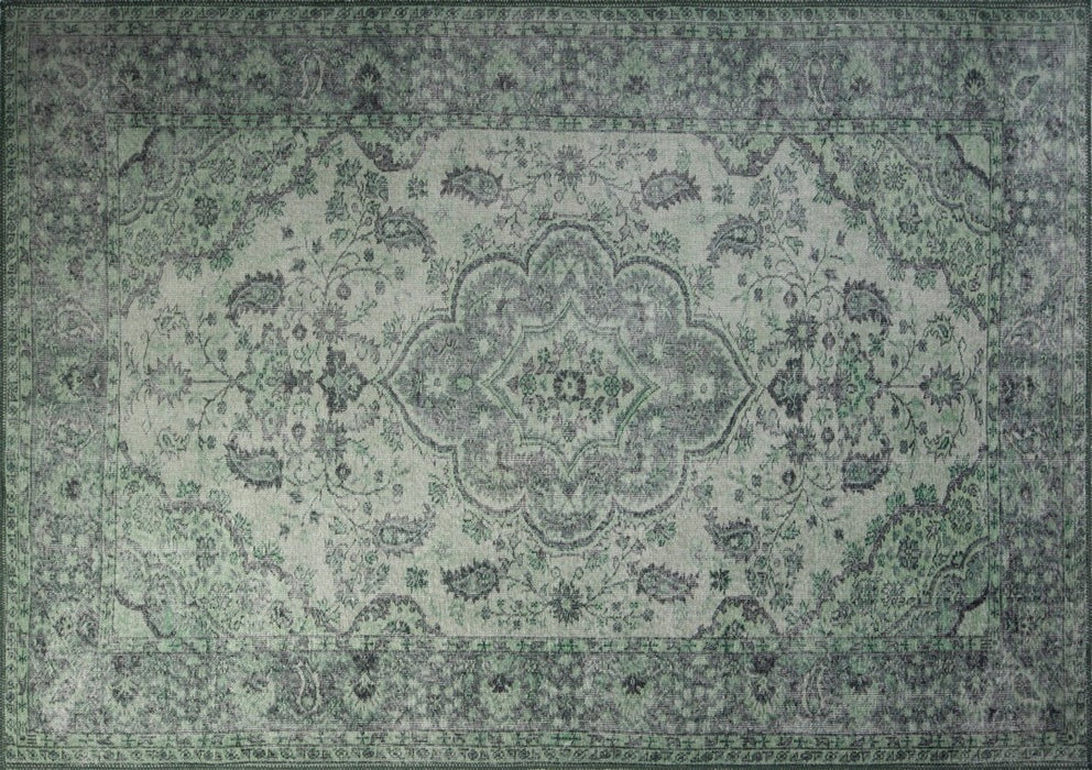 Covor Hol Asi Home Blues Chenille - Green, 75 x 150cm, Poliester, Multicolor