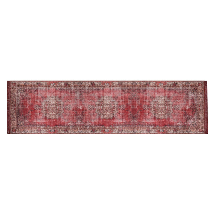 Covor Hol Asi Home Blues Chenille - Red 2, 75 x 230cm, Poliester, Multicolor