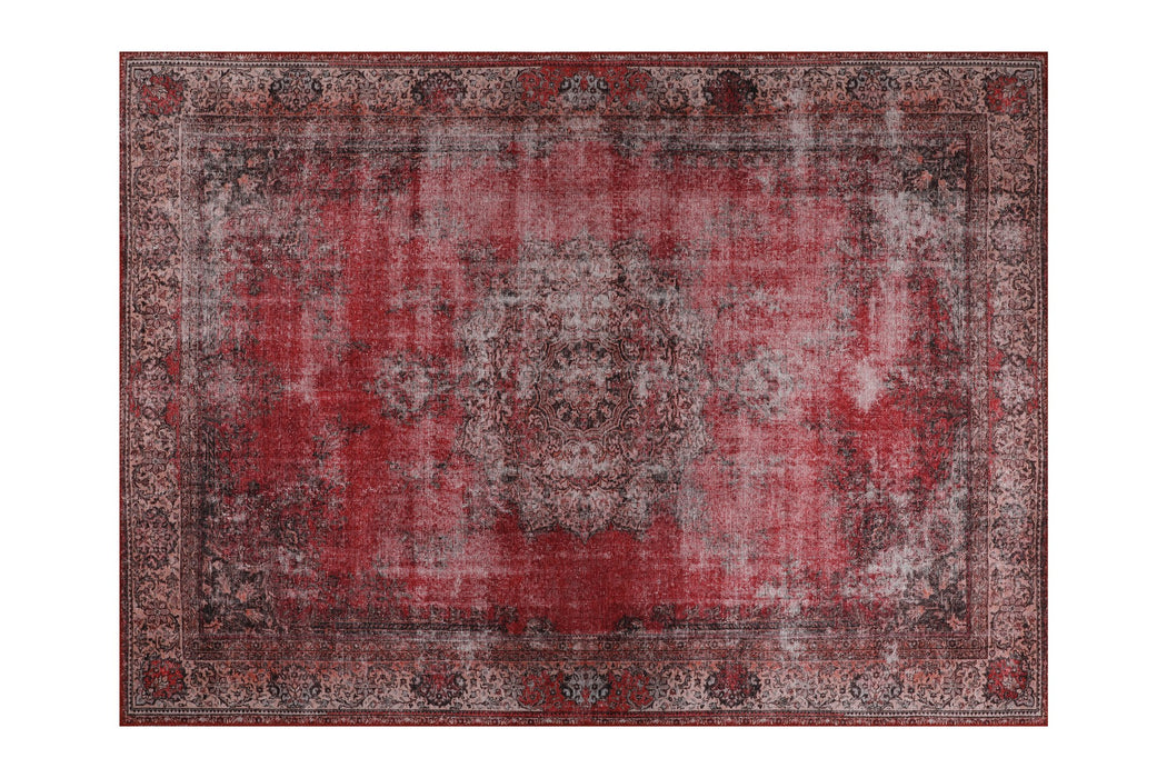 Covor Asi Home Blues Chenille - Red, 140 x 190cm, Poliester, Multicolor