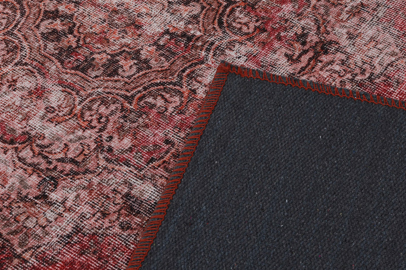 Covor Asi Home Blues Chenille - Red, 140 x 190cm, Poliester, Multicolor